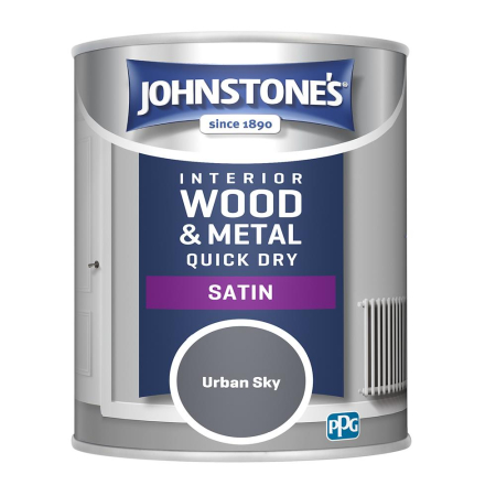Johnstone's Quick Dry Satin Paint Urban Sky 750ml