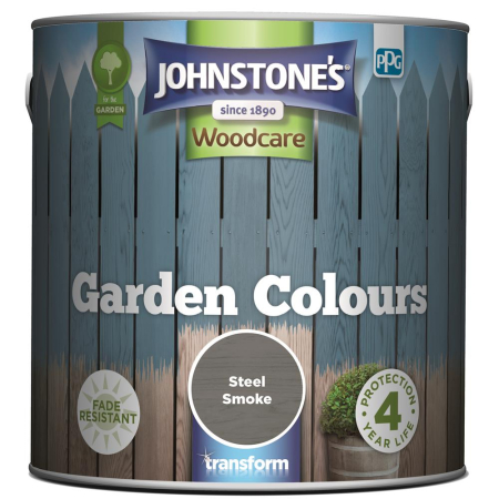 Johnstone's Garden Colours Paint Steel Smoke 2.5L