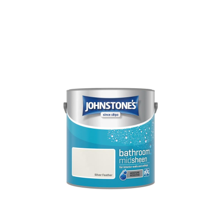 Johnstone's Bathroom Mid-Sheen Paint Silver Feather 2.5L