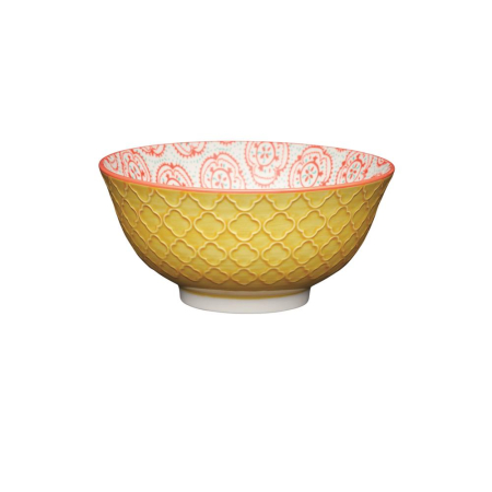 Kitchencraft Bowl 16cm - Yellow Floral