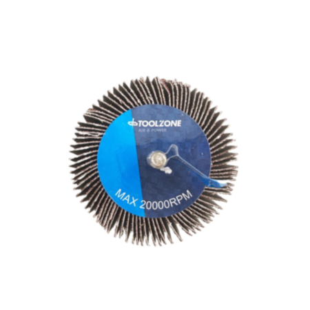 Toolzone 80 x 50, 60 Grit Flap Wheel For Drill