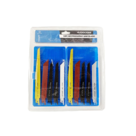 Toolzone 10 Pack Reciprocating Saw Blades