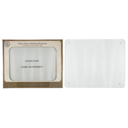 Clear Glass Worktop Protector 44x54