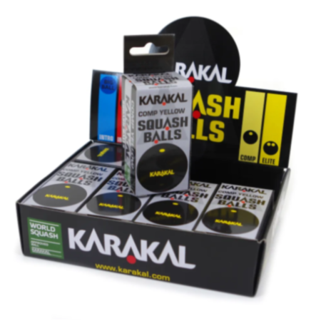 Karakal Yellow Dot Squash Balls