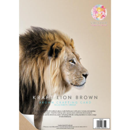 A4 Kraft Lion Brown Card 