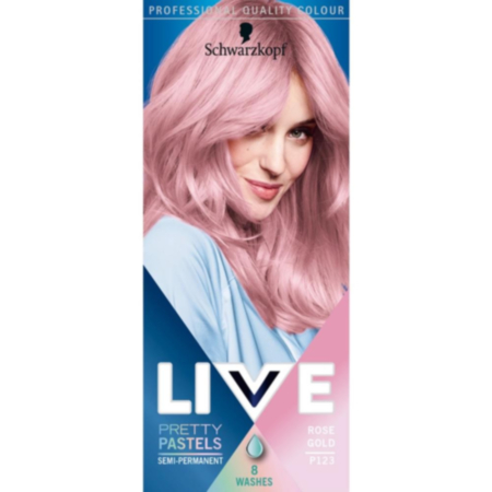 Live Rose Gold P123 Semi-Permanent Hair Dye