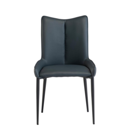 Maisy Dining Chair - Teal Pu / Black Leg 