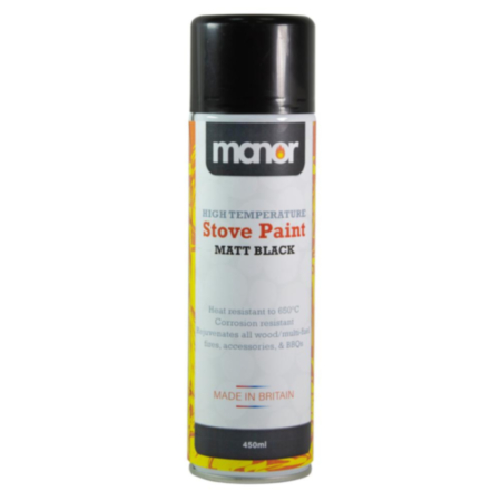 Manor High Temperature Stove Spray Paint 450ml