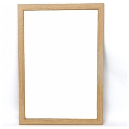 Light Wood Mirror 99 x 69cm