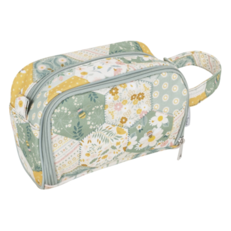 Hobby Gift Crochet Bag with Pocket - Patchwork Bee