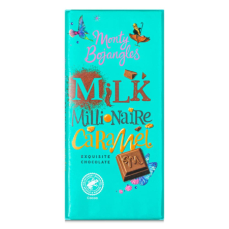 Monty Bojangles RFA Milk Millionaire Caramel Chocolate Bar
