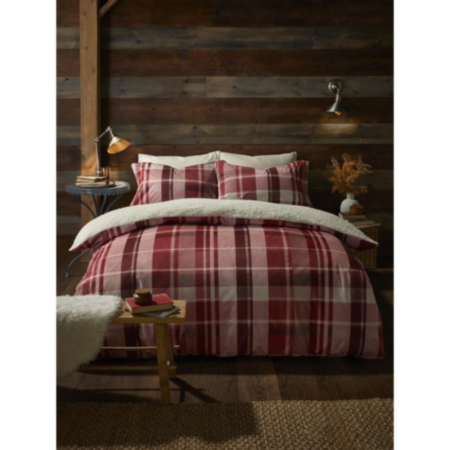 Fusion Snug Mulford Check Red King Quilt