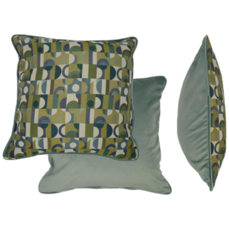 Napoli Filled Cushion Piped - Bottle Green - 45cm