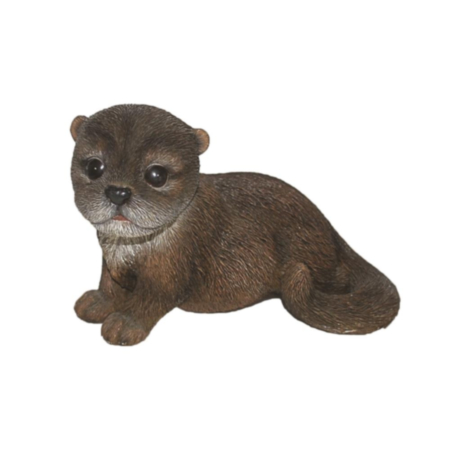 Vivid Arts Nature's Friends Otter - Looking Left Garden Ornament