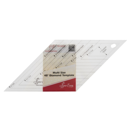 Sew Easy Quilting Template - Diamond (45°)