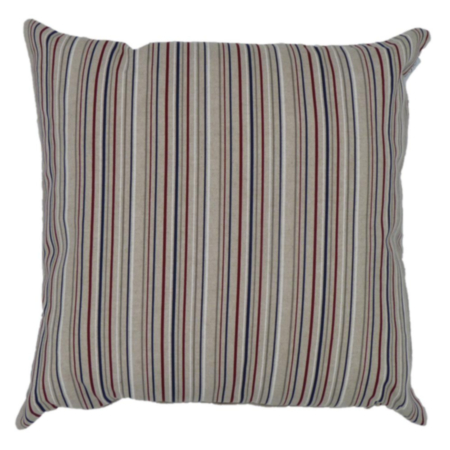 Nautical Stripe Filled Cushion - Linen - 45cm