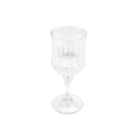 7 x 16.5cm Embossed Plastic Wine Glass