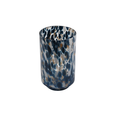 Blue Spot Glass Vase
