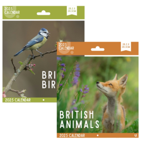 2025 Wildlife Square Calendar