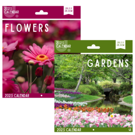 2025 Flowers & Gardens Square Calendar