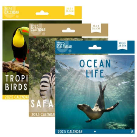 2025 Wild Animals Square Calendar