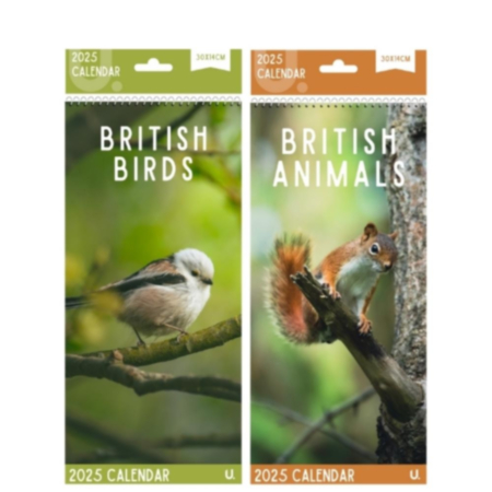 2025 Wildlife Slim Calendar