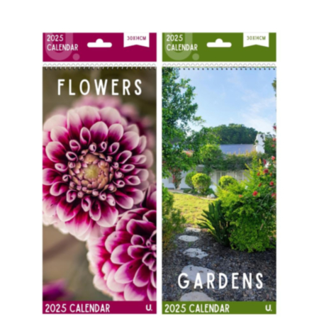 2025 Flowers & Gardens Slim Calendar