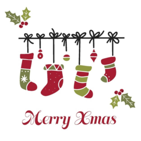 Xmas Stockings 33cm Napkin