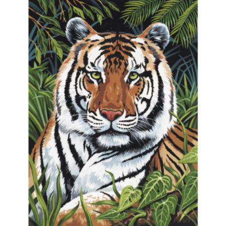 Paint by Numbers Tiger In Hiding