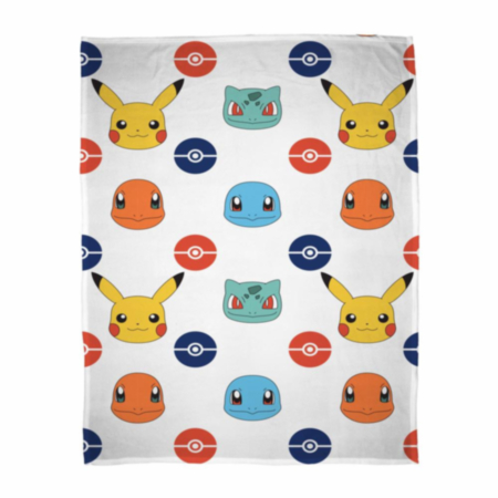 Pokémon Badges Fleece Blanket - 100 x 150cm