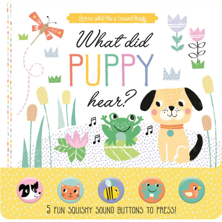 Press/Play Silicon Sound Book - Puppy