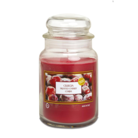 Petali Frosted Cherry Candle - Large Jar