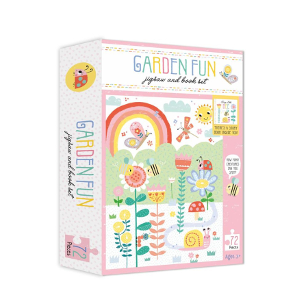 Puzzle And Book Box - Garden Fun