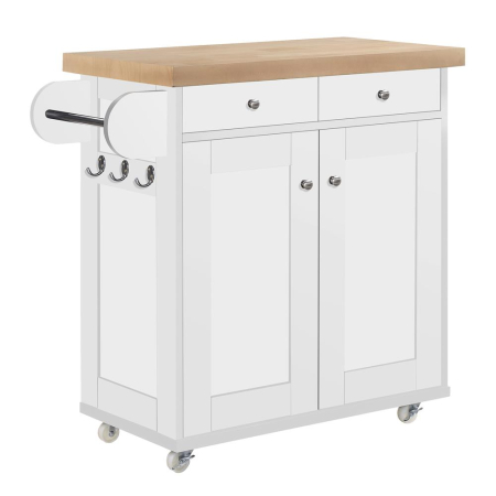 Portland Kitchen Trolley White