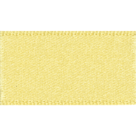 Berisfords Double Faced Satin Ribbon | 20m x 7mm (Lemon)