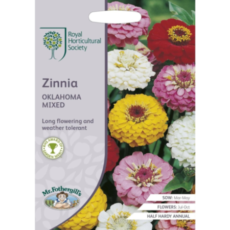 RHS Zinnia Oklahoma Mix Seeds