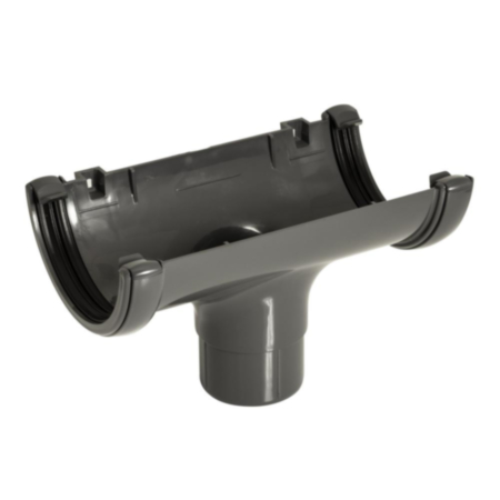 Floplast Anthracite Grey Running Outlet - 112mm (RO1)