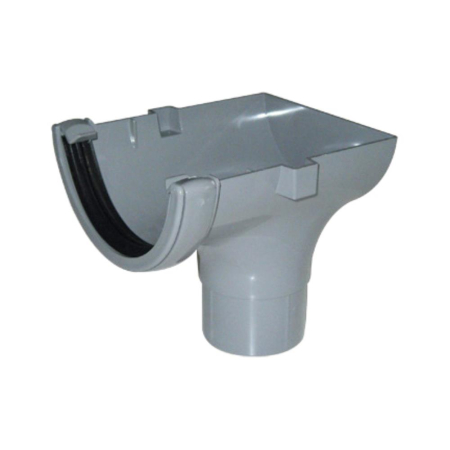 Floplast RO2 112mm A/Grey Stop End Outlet