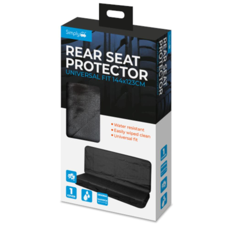 Rear Black Water Resistant Seat Protectors