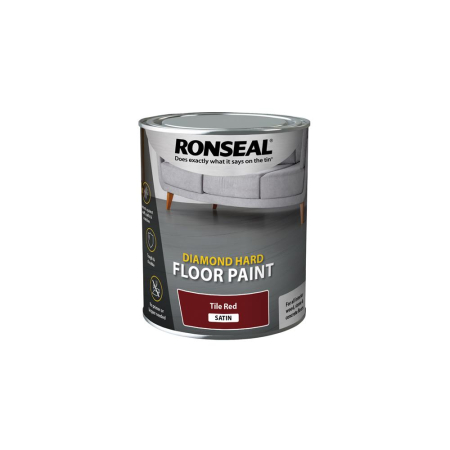 Ronseal Diamond Hard Door Step Paint Tile Red 750ml
