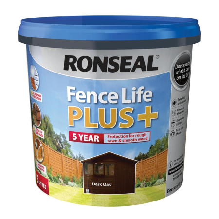 Ronseal Fencelife Plus Dark Oak 5lt