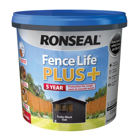 Ronseal Fencelife Plus Tudor Black Oak 5lt