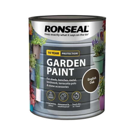Ronseal Garden Paint English Oak 750ml
