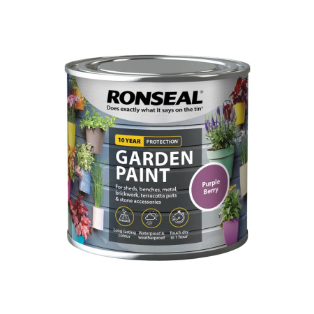 Ronseal Garden Paint Purple Berry 250ml
