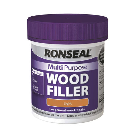 Ronseal Multi Purp Wood Filler Light 250G J (6)