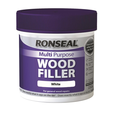 Ronseal Multi Purp Wood Filler White 465G J(6)