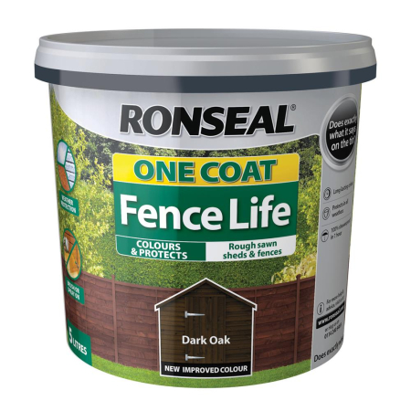 Ronseal One Coat Fencelife Dark Oak 5lt