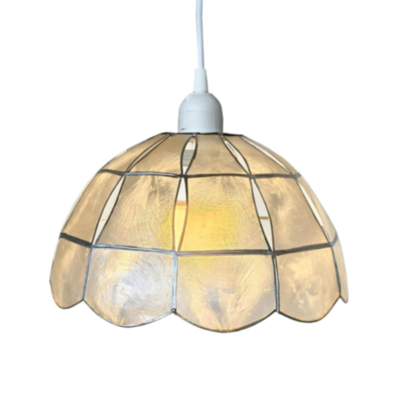 Capiz Shell Pendant Lampshade - 26cm Dia (Natural)