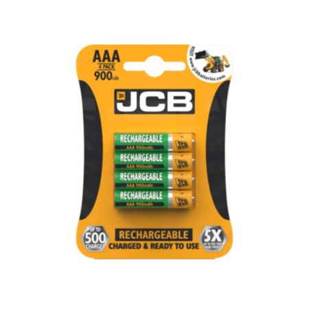 S5352 JCB AAA 900mAh Rechargeable - Pack of 4