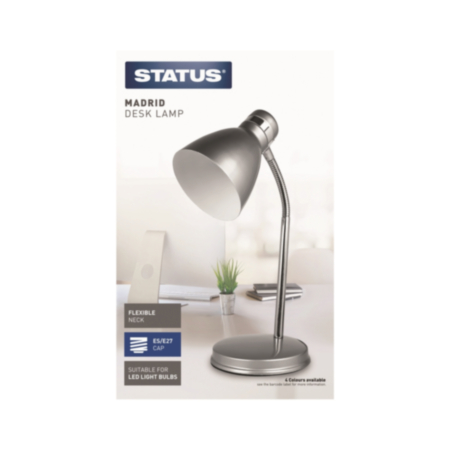 Madrid Desk Lamp - Silver
